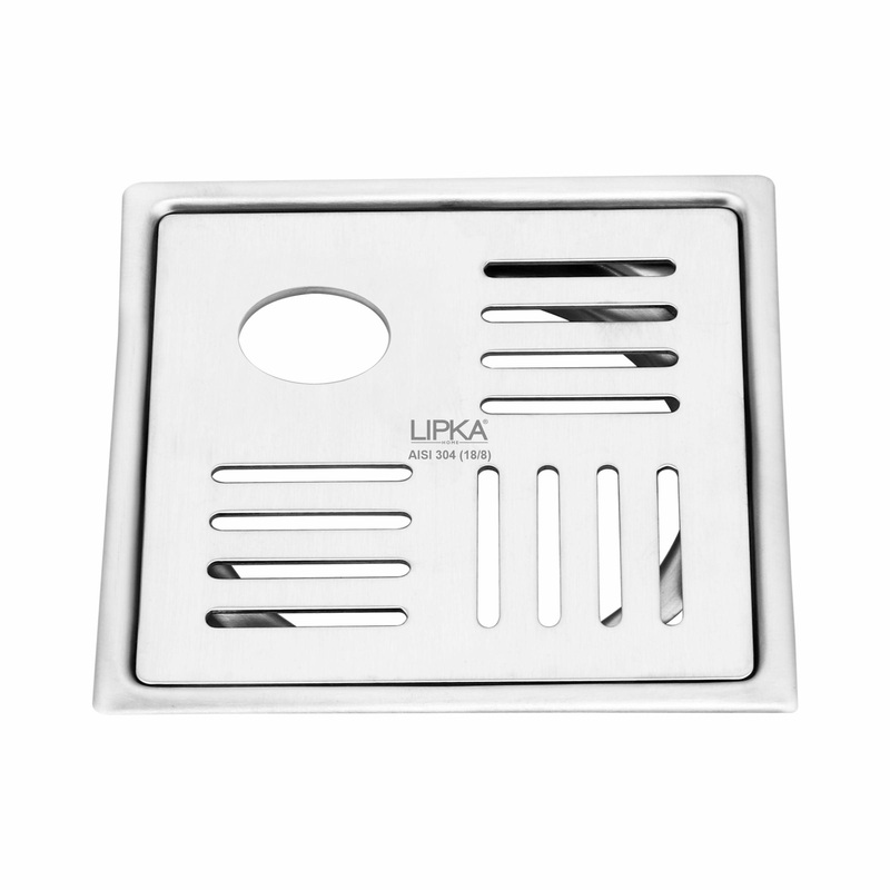 Pink Exclusive Square Flat Cut Floor Drain (6 x 6 Inches) with Hole – LIPKA