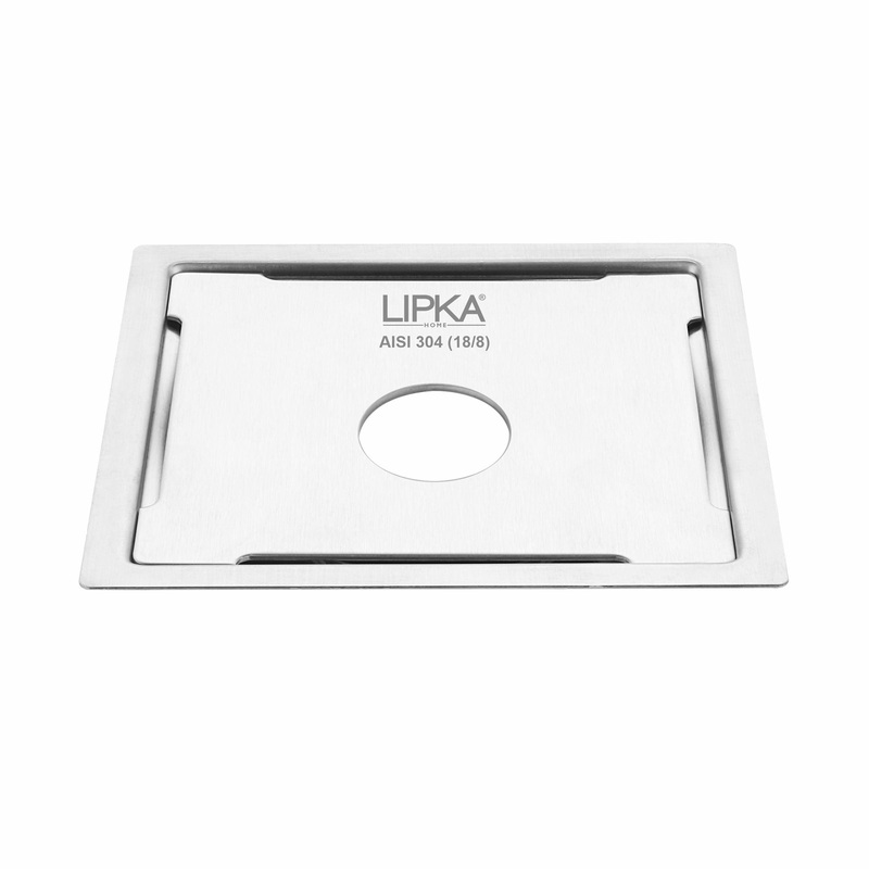 Yellow Exclusive Square Flat Cut Floor Drain (6 x 6 Inches) with Hole – LIPKA