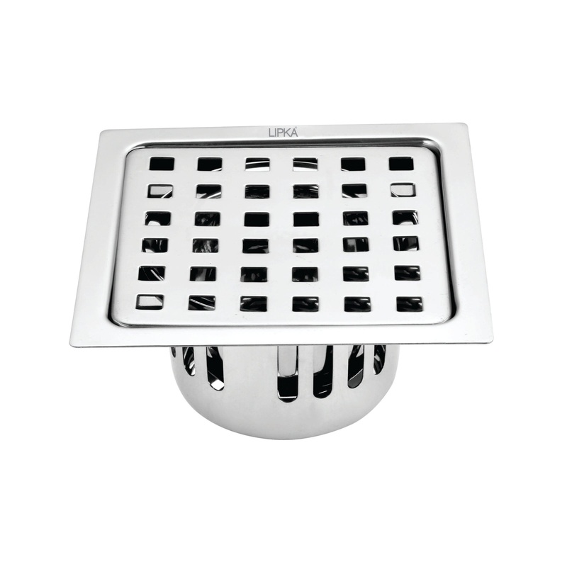 Agni Square Floor Drain (5 x 5 Inches) with Cockroach Trap – LIPKA