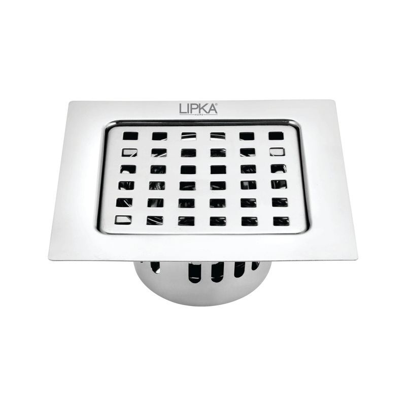 Agni Square Floor Drain (6 x 6 Inches) with Cockroach Trap- LIPKA
