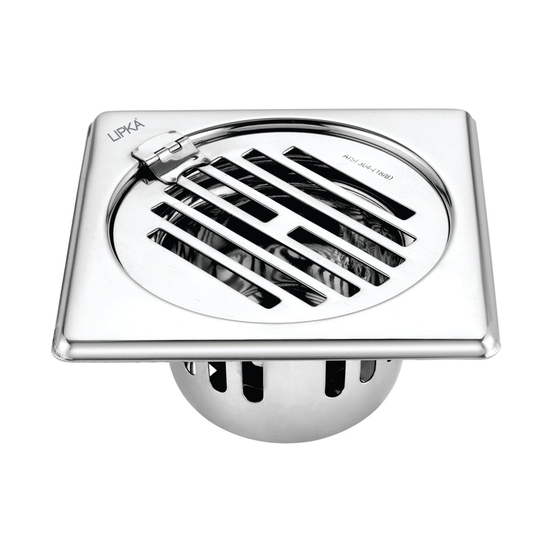 Golden Classic Jali Square Floor Drain (6 x 6 Inches) with Hinge and Cockroach Trap – LIPKA