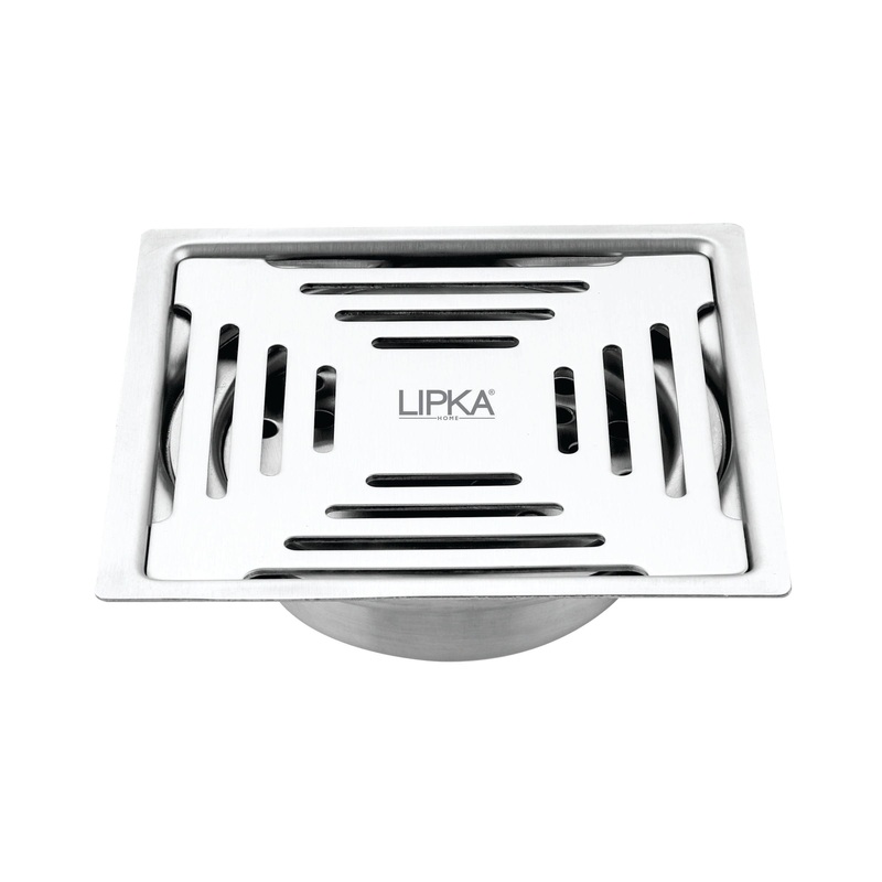 Green Exclusive Square Flat Cut Floor Drain (6 x 6 Inches) with Cockroach Trap – LIPKA