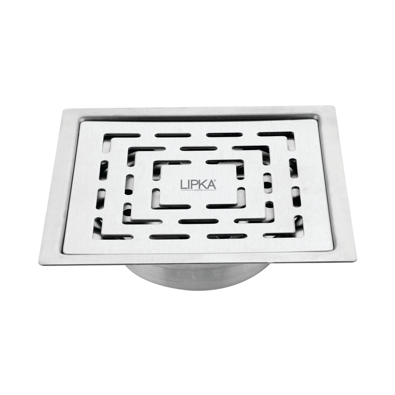 Orange Exclusive Square Flat Cut Floor Drain (6 x 6 Inches) with Cockroach Trap – LIPKA