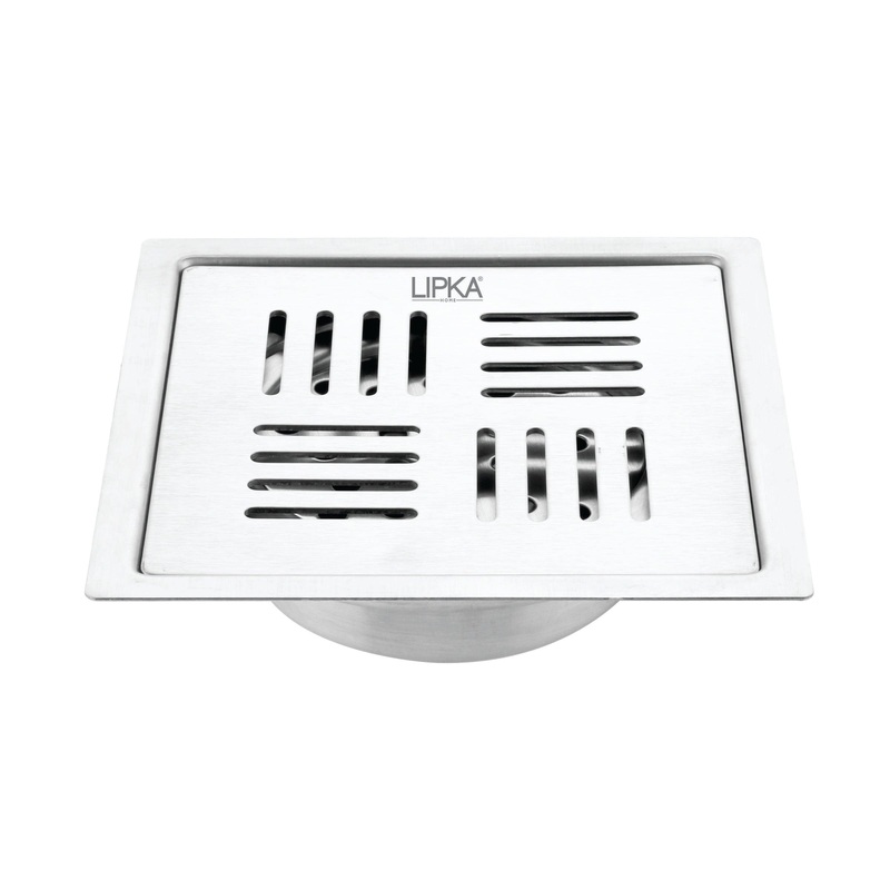 Pink Exclusive Square Flat Cut Floor Drain (6 x 6 Inches) with Cockroach Trap – LIPKA