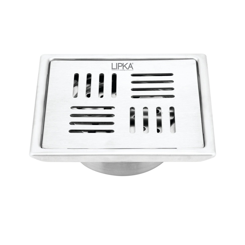 Pink Exclusive Square Floor Drain (5 x 5 Inches) with Cockroach Trap – LIPKA