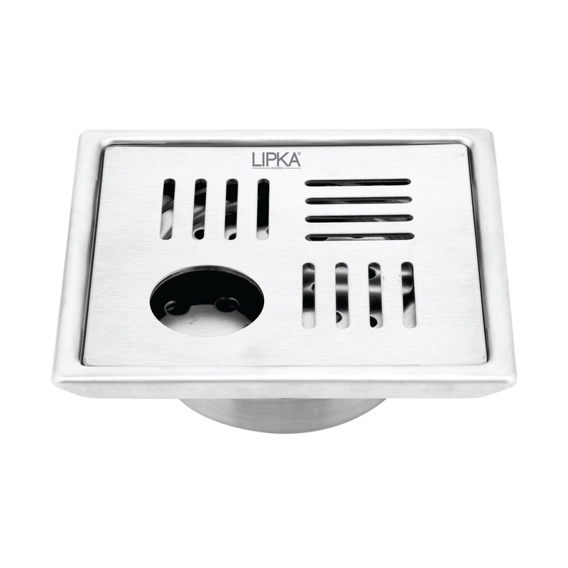 Pink Exclusive Square Floor Drain (6 x 6 Inches) with Hole and Cockroach Trap – LIPKA