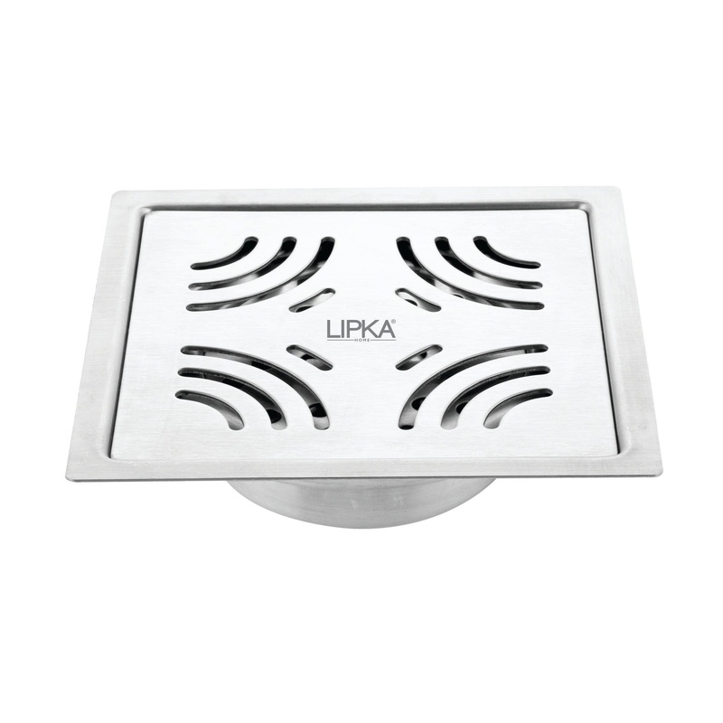 Purple Exclusive Square Flat Cut Floor Drain (6 x 6 Inches) with Cockroach Trap – LIPKA