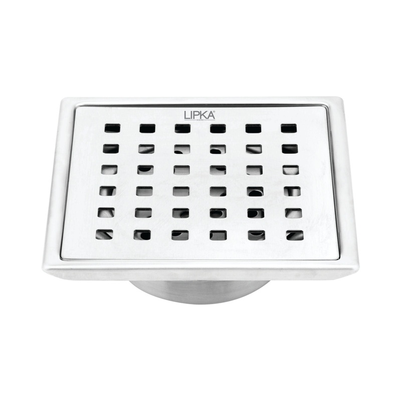 Red Exclusive Square Floor Drain (5 x 5 Inches) with Cockroach Trap – LIPKA