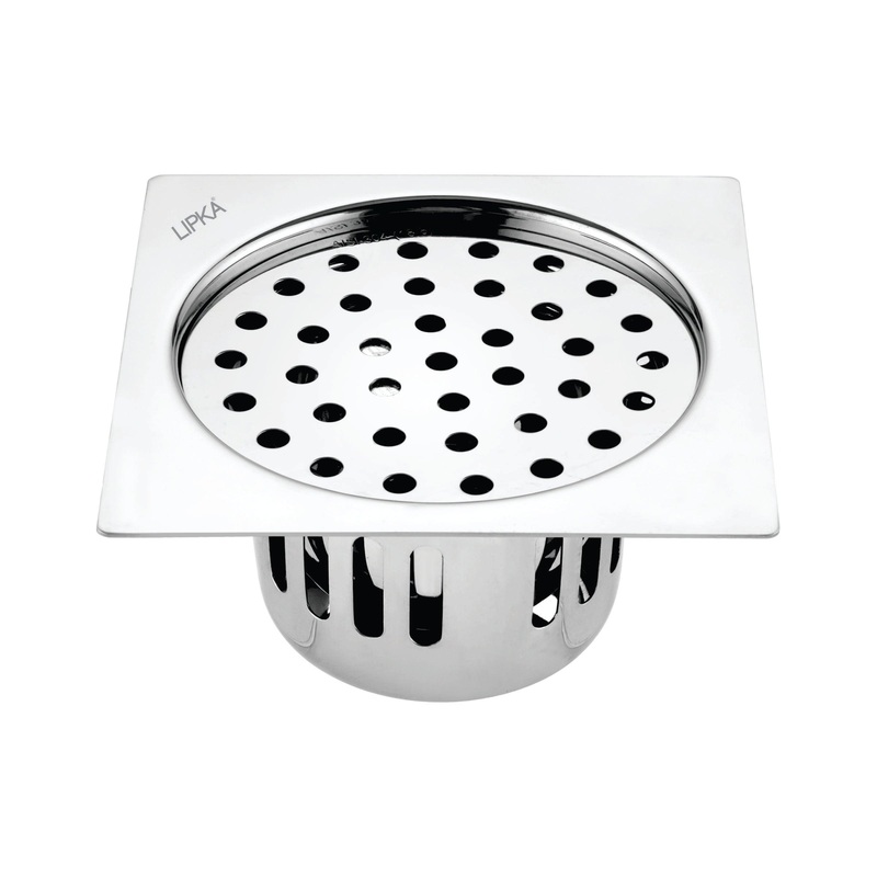 Square Flat Cut Floor Drain (6 x 6 Inches) with Cockroach Trap – LIPKA