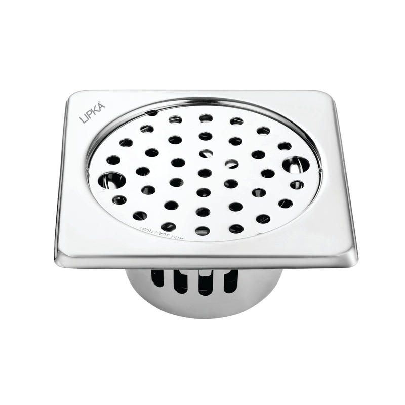 Square Floor Drain (5 x 5 Inches) with Lock and Cockroach Trap – LIPKA