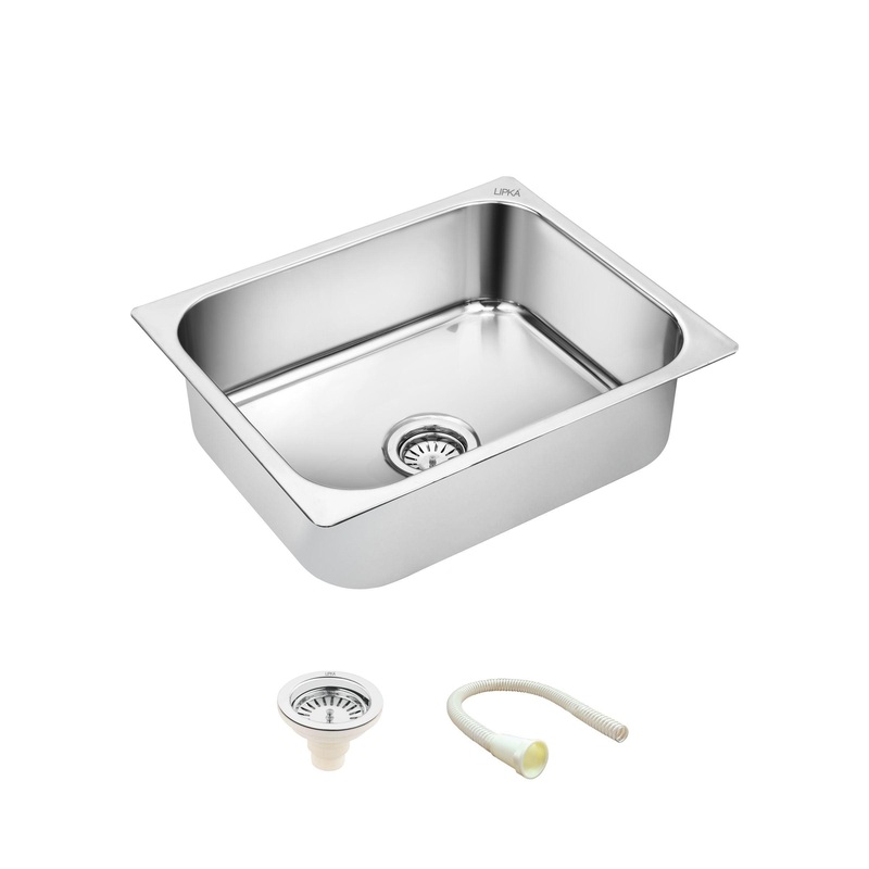 Square Single Bowl Kitchen Sink (15 x 12 x 6 Inches) – LIPKA