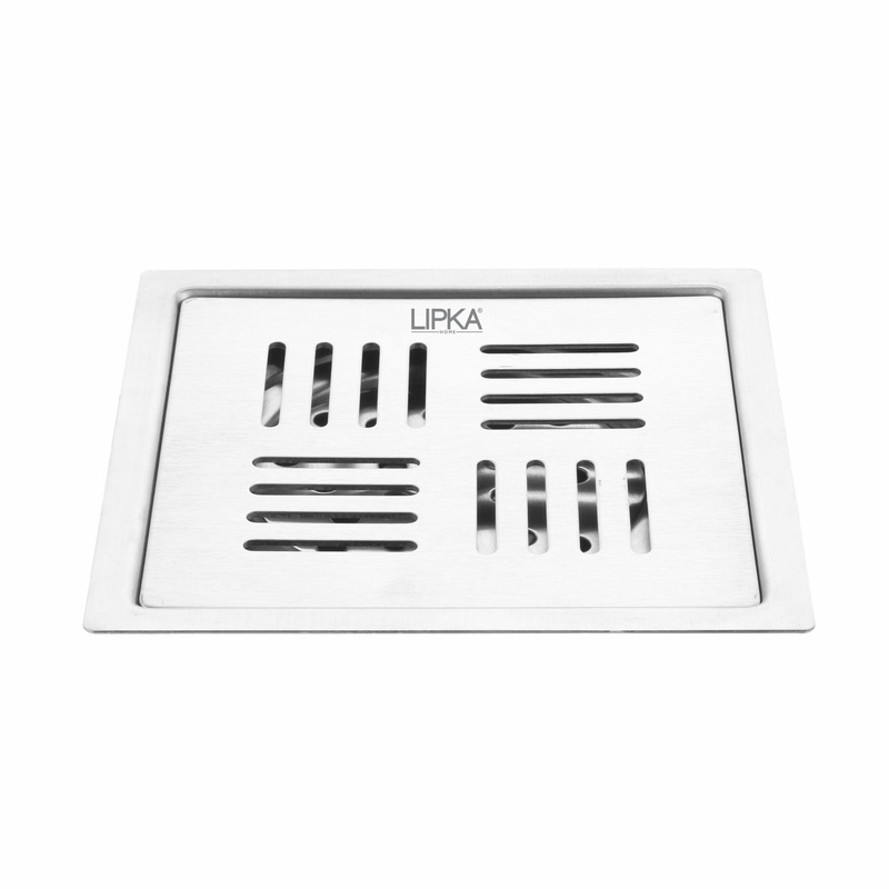 Alpha Deluxe Square Flat Cut Floor Drain (6 x 6 Inches) – LIPKA