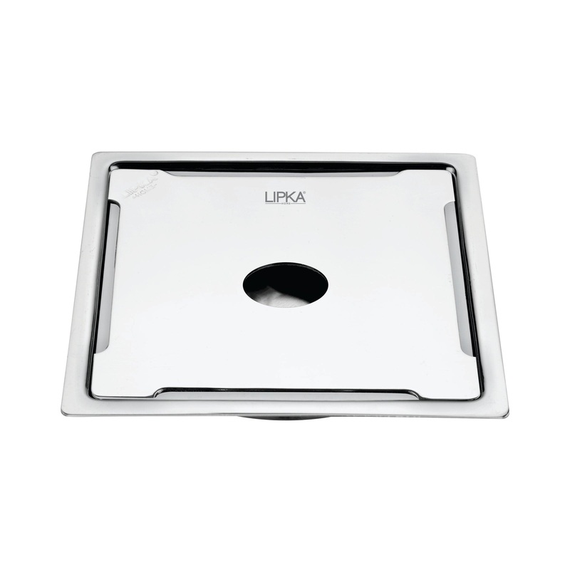 Beta Deluxe Square Flat Cut Floor Drain (6 x 6 Inches) with Hole – LIPKA