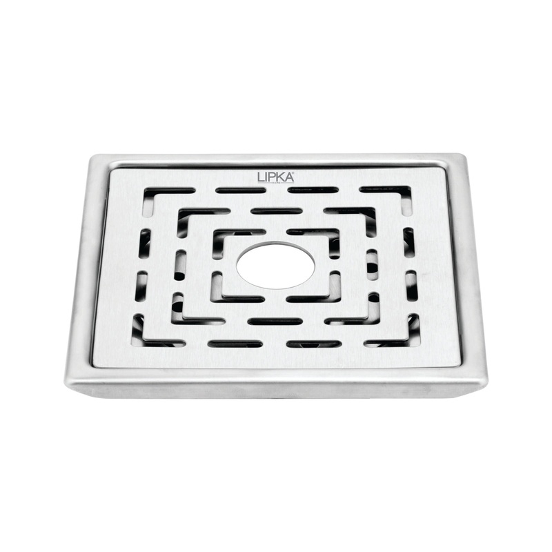 Charlie Deluxe Square Floor Drain (6 x 6 Inches) with Hole – LIPKA