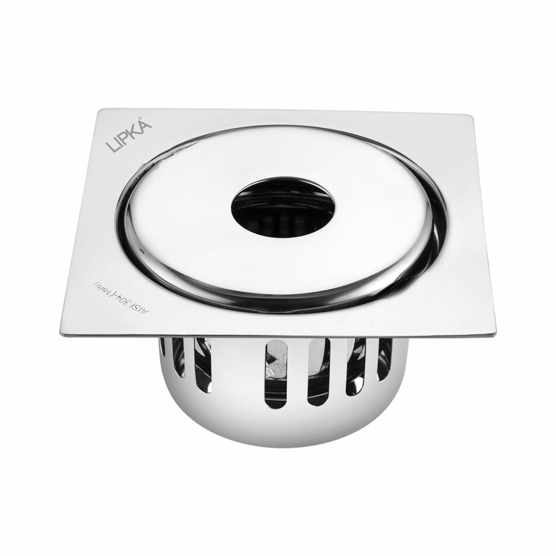 Full Moon Square Floor Drain (5 x 5 Inches) with Hole and Cockroach Trap – LIPKA