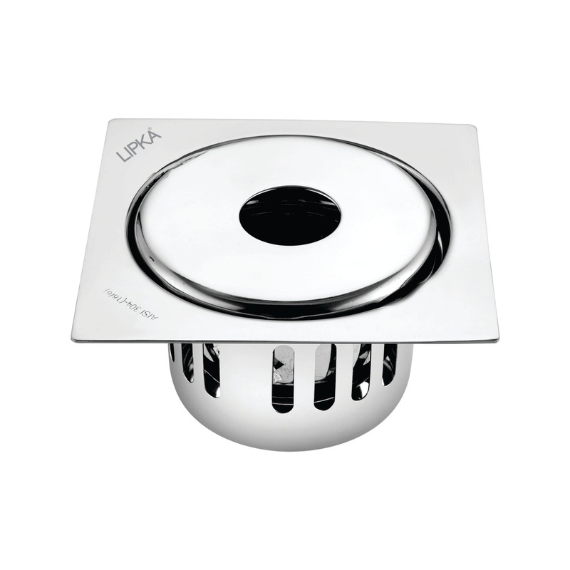 Full Moon Square Floor Drain (6 x 6 Inches) with Hole and Cockroach Trap – LIPKA