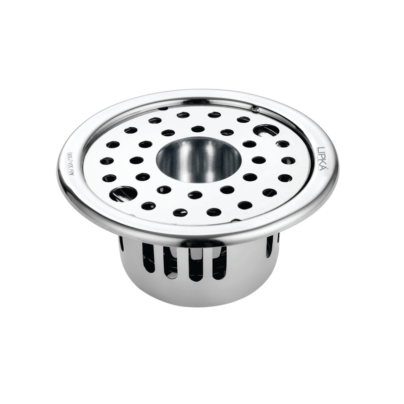Round Floor Drain (5 inches) with Cockroach Trap, Lock & Hole – LIPKA