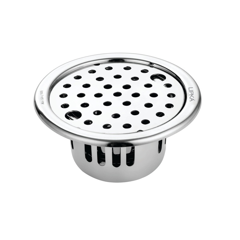 Round Floor Drain (5 inches) with Cockroach Trap & Lock – LIPKA