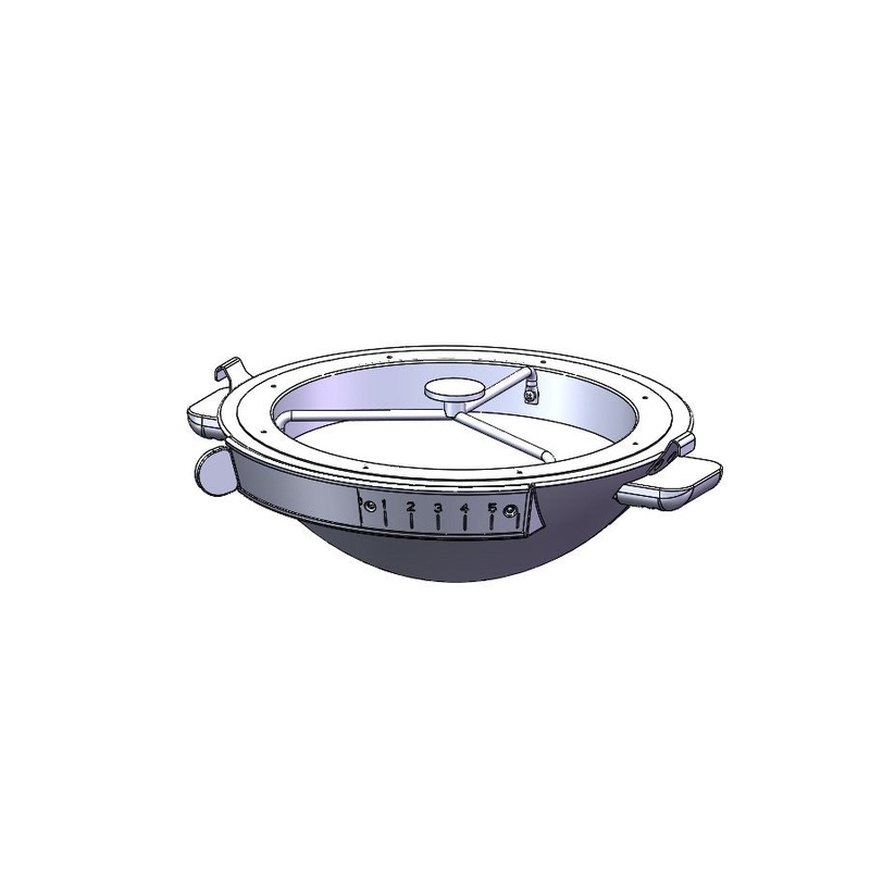 Ash Pan Assy, Black, Mini Kamado (6714)