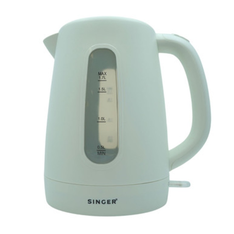 SINGER 1.7 Litre Kettle with Water Level Indicator & Removable Filter  Ideal for Tea Coffee